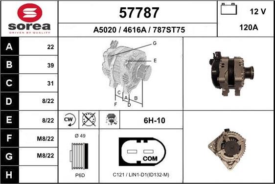 EAI 57787 - Alternator furqanavto.az