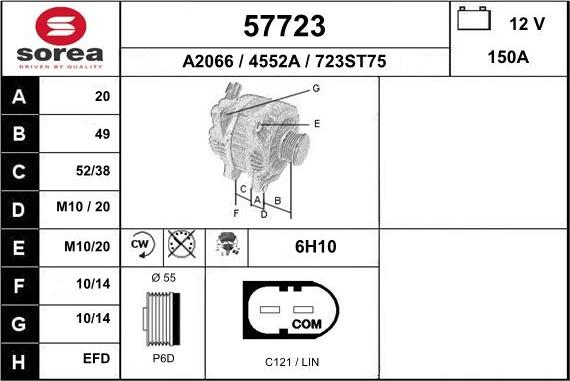 EAI 57723 - Alternator furqanavto.az