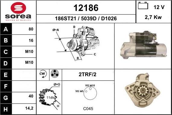 EAI 12186 - Başlanğıc furqanavto.az