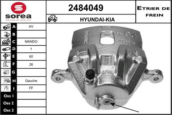 EAI 2484049 - Əyləc kaliperi furqanavto.az