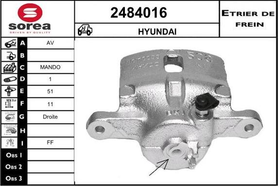 EAI 2484016 - Əyləc kaliperi furqanavto.az