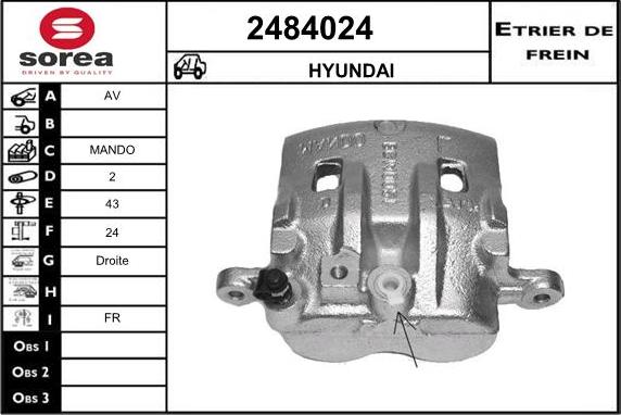 EAI 2484024 - Əyləc kaliperi furqanavto.az