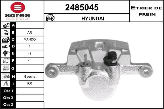 EAI 2485045 - Əyləc kaliperi furqanavto.az