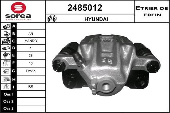 EAI 2485012 - Əyləc kaliperi furqanavto.az