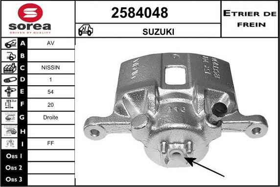 EAI 2584048 - Əyləc kaliperi furqanavto.az