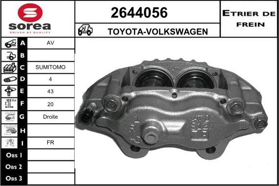 EAI 2644056 - Əyləc kaliperi furqanavto.az