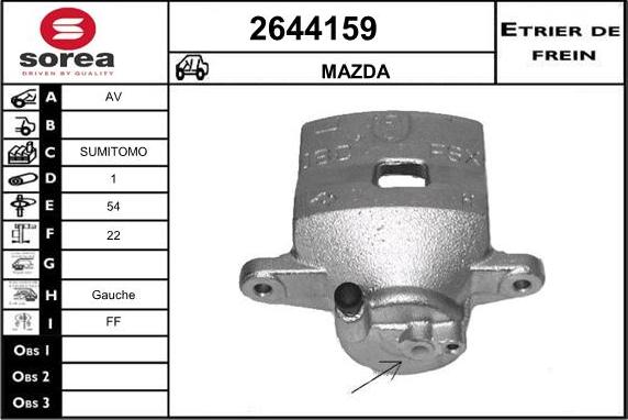 EAI 2644159 - Əyləc kaliperi furqanavto.az