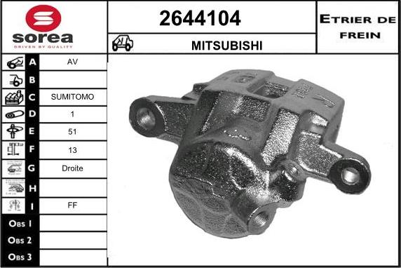 EAI 2644104 - Əyləc kaliperi furqanavto.az