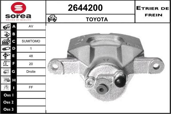 EAI 2644200 - Əyləc kaliperi furqanavto.az