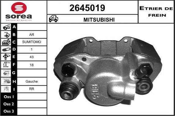 EAI 2645019 - Əyləc kaliperi furqanavto.az