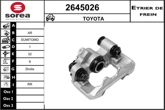 EAI 2645026 - Əyləc kaliperi furqanavto.az