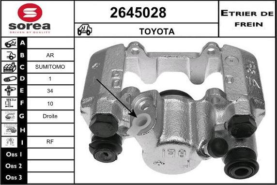 EAI 2645028 - Əyləc kaliperi furqanavto.az