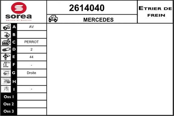 EAI 2614040 - Əyləc kaliperi furqanavto.az