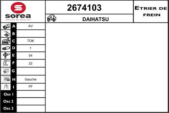 EAI 2674103 - Əyləc kaliperi furqanavto.az