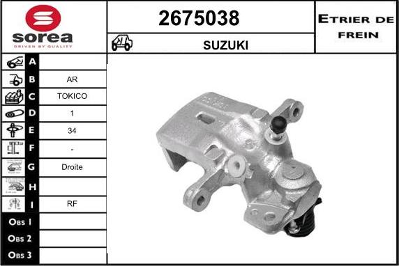 EAI 2675038 - Əyləc kaliperi furqanavto.az