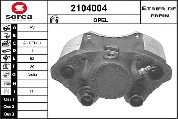 EAI 2104004 - Əyləc kaliperi furqanavto.az