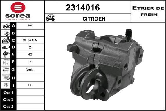 EAI 2314016 - Əyləc kaliperi furqanavto.az