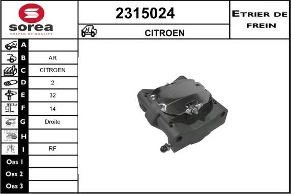 EAI 2315024 - Əyləc kaliperi furqanavto.az