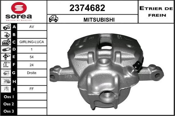 EAI 2374682 - Əyləc kaliperi furqanavto.az