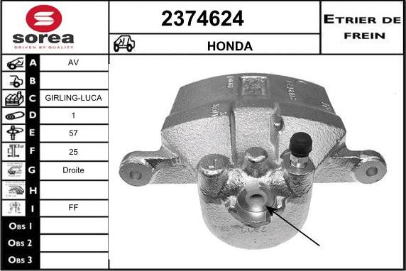 EAI 2374624 - Əyləc kaliperi furqanavto.az