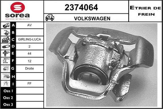 EAI 2374064 - Əyləc kaliperi furqanavto.az