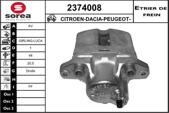 EAI 2374008 - Əyləc kaliperi furqanavto.az