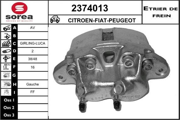 EAI 2374013 - Əyləc kaliperi furqanavto.az