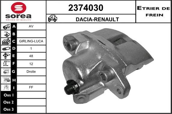 EAI 2374030 - Əyləc kaliperi furqanavto.az