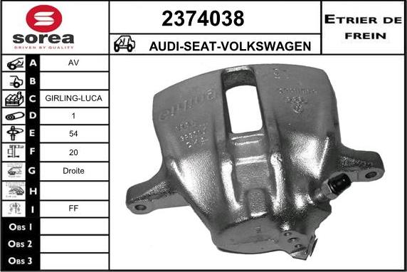 EAI 2374038 - Əyləc kaliperi furqanavto.az