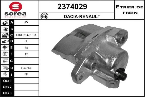 EAI 2374029 - Əyləc kaliperi furqanavto.az