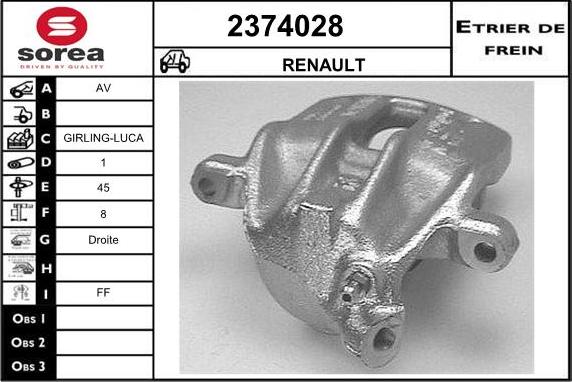 EAI 2374028 - Əyləc kaliperi furqanavto.az