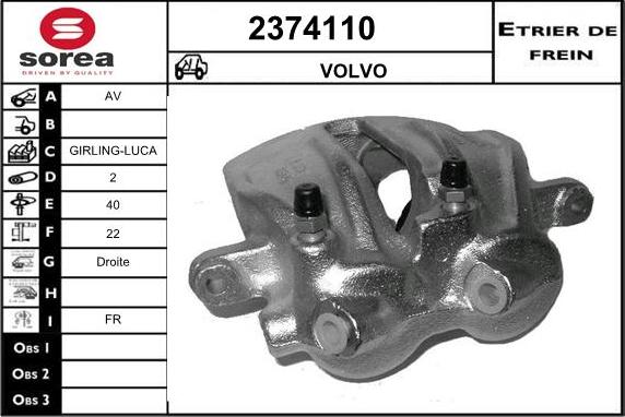 EAI 2374110 - Əyləc kaliperi furqanavto.az