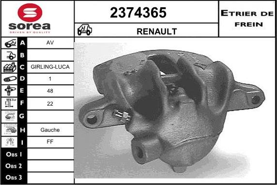 EAI 2374365 - Əyləc kaliperi furqanavto.az