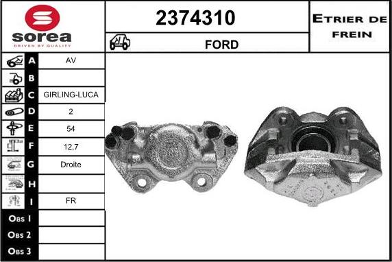 EAI 2374310 - Əyləc kaliperi furqanavto.az