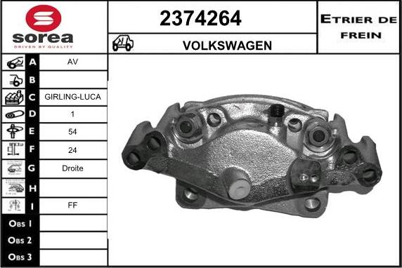 EAI 2374264 - Əyləc kaliperi furqanavto.az