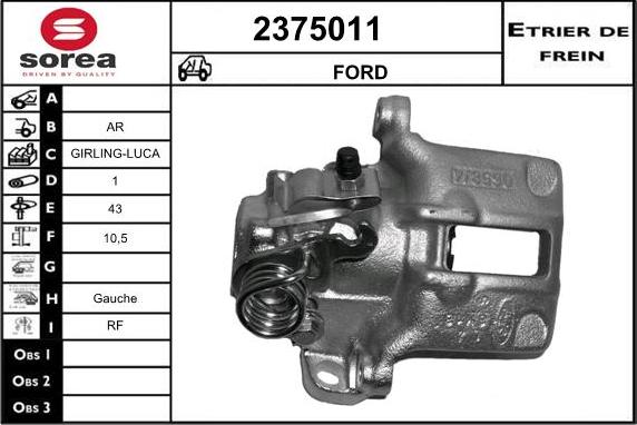 EAI 2375011 - Əyləc kaliperi furqanavto.az