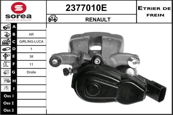 EAI 2377010E - Əyləc kaliperi furqanavto.az