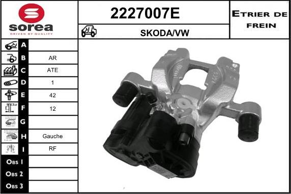 EAI 2227007E - Əyləc kaliperi furqanavto.az