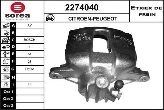 EAI 2274040 - Əyləc kaliperi furqanavto.az