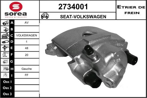 EAI 2734001 - Əyləc kaliperi furqanavto.az