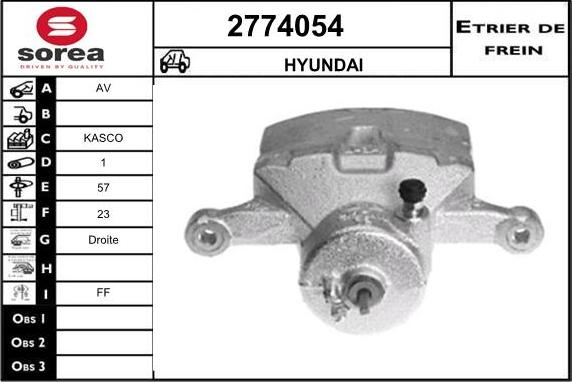 EAI 2774054 - Əyləc kaliperi furqanavto.az