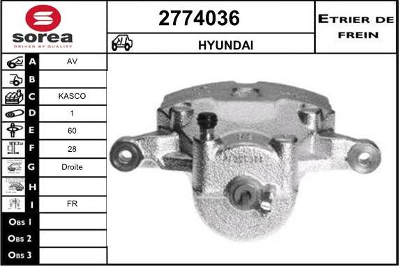 EAI 2774036 - Əyləc kaliperi furqanavto.az