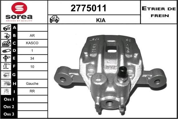 EAI 2775011 - Əyləc kaliperi furqanavto.az