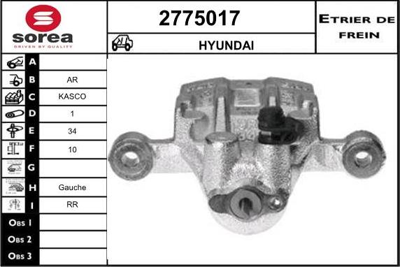 EAI 2775017 - Əyləc kaliperi furqanavto.az