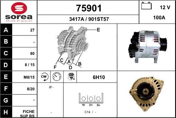 EAI 75901 - Alternator furqanavto.az