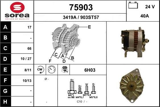 EAI 75903 - Alternator furqanavto.az