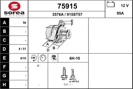 EAI 75915 - Alternator furqanavto.az