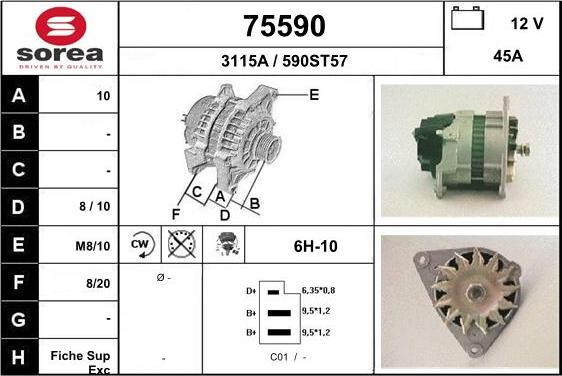 EAI 75590 - Alternator furqanavto.az