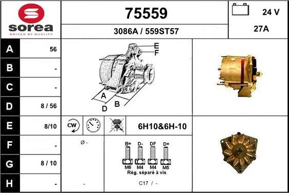 EAI 75559 - Alternator furqanavto.az