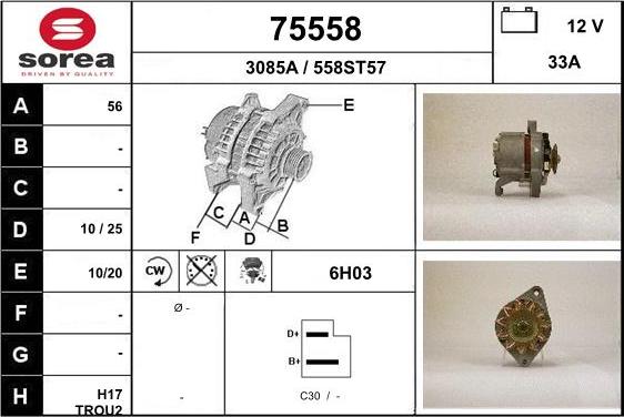 EAI 75558 - Alternator furqanavto.az